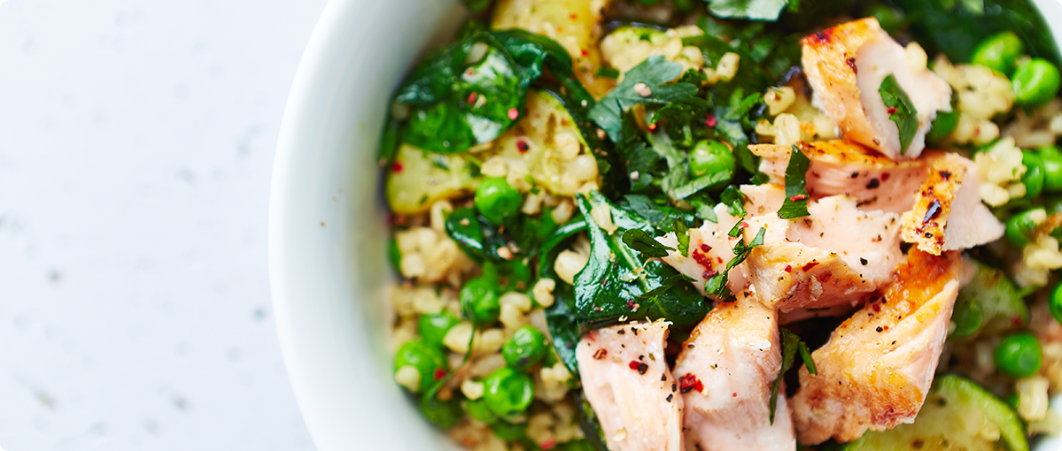 COURGETTE VEILED SALMON